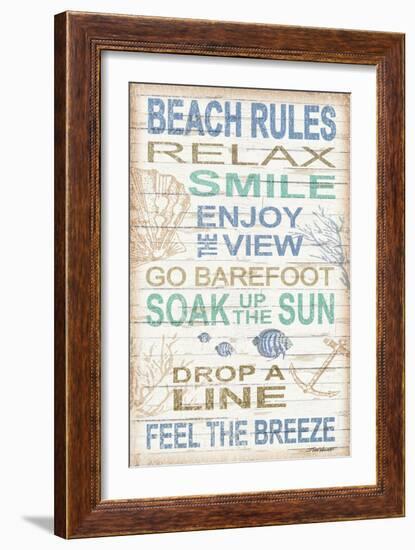 Beach Rules-Todd Williams-Framed Art Print