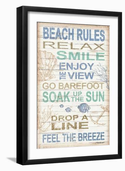Beach Rules-Todd Williams-Framed Art Print