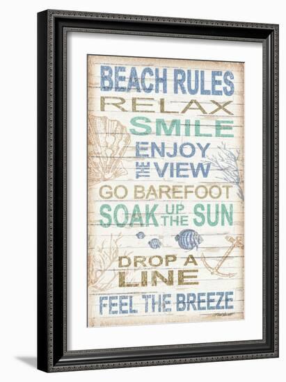 Beach Rules-Todd Williams-Framed Art Print