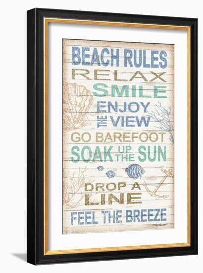 Beach Rules-Todd Williams-Framed Art Print