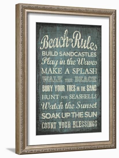 Beach Rules-Erin Clark-Framed Giclee Print