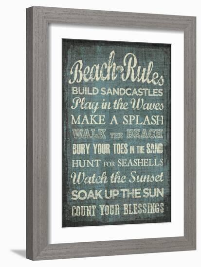 Beach Rules-Erin Clark-Framed Giclee Print