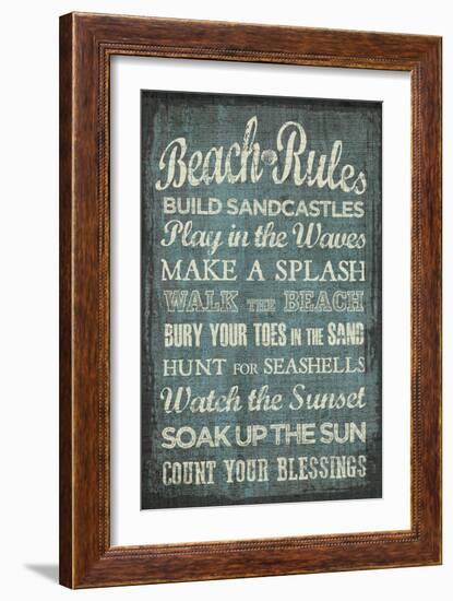 Beach Rules-Erin Clark-Framed Giclee Print