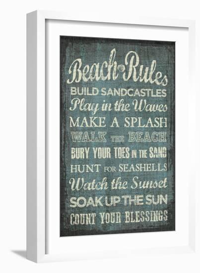 Beach Rules-Erin Clark-Framed Giclee Print