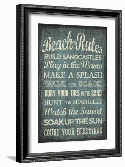 Beach Rules-Erin Clark-Framed Giclee Print