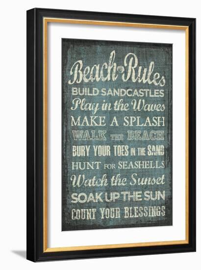 Beach Rules-Erin Clark-Framed Giclee Print