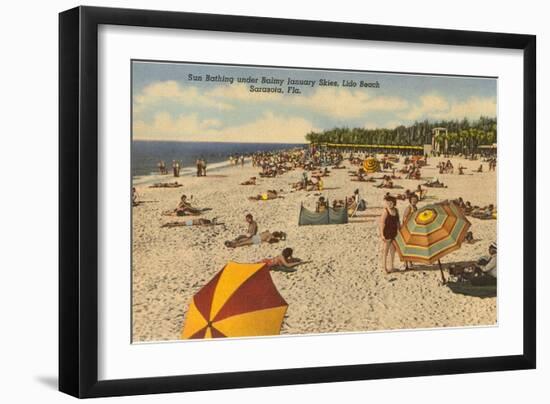 Beach, Sarasota, Florida-null-Framed Art Print