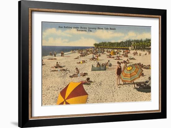 Beach, Sarasota, Florida-null-Framed Art Print