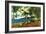 Beach Scene 2-Paul Gauguin-Framed Art Print