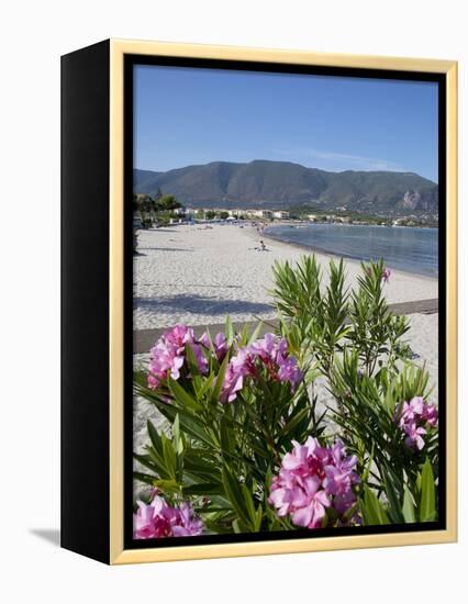 Beach Scene, Alykanas, Zakynthos, Ionian Islands, Greek Islands, Greece, Europe-Frank Fell-Framed Premier Image Canvas