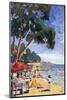 Beach Scene at Juan-Les-Pins-null-Mounted Photographic Print