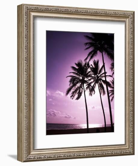 Beach Scene at Sunset-Bill Bachmann-Framed Photographic Print