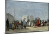 Beach Scene at Trouville; Scene De Plage a Trouville, 1864-Eugene Louis Boudin-Mounted Giclee Print