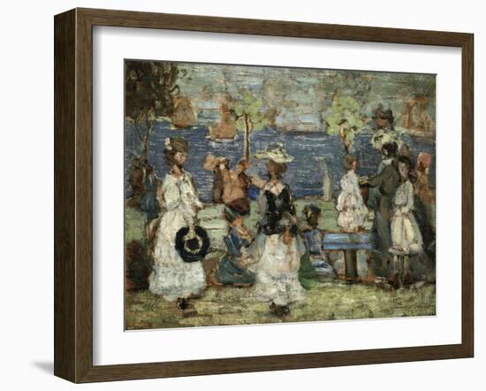 Beach Scene, Boston-Maurice Brazil Prendergast-Framed Giclee Print