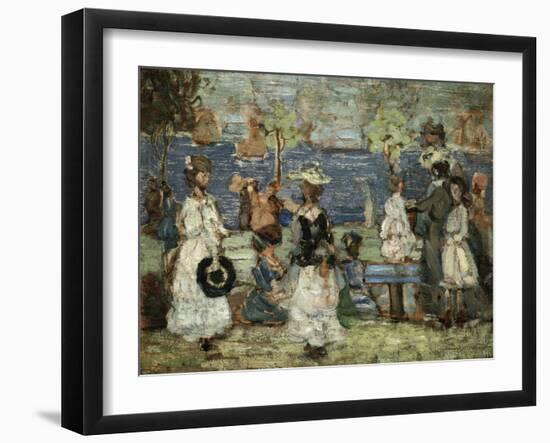 Beach Scene, Boston-Maurice Brazil Prendergast-Framed Giclee Print