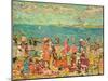 Beach Scene, C.1912-13 (Oil on Canvas)-Maurice Brazil Prendergast-Mounted Giclee Print