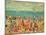 Beach Scene, C.1912-13 (Oil on Canvas)-Maurice Brazil Prendergast-Mounted Giclee Print