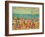 Beach Scene, C.1912-13 (Oil on Canvas)-Maurice Brazil Prendergast-Framed Giclee Print