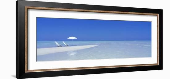 Beach Scene, Digufinolhu, Maldives-null-Framed Photographic Print