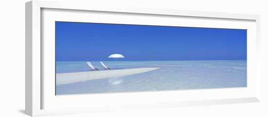 Beach Scene, Digufinolhu, Maldives-null-Framed Photographic Print
