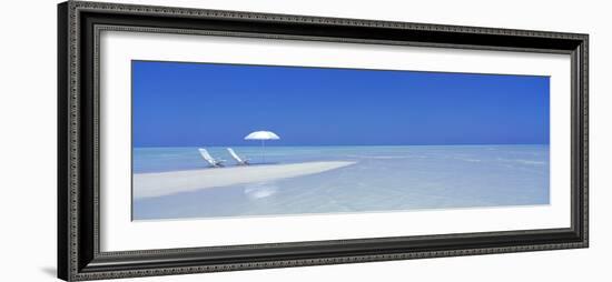 Beach Scene, Digufinolhu, Maldives-null-Framed Photographic Print