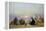 Beach Scene, Evening, 1864-Eugène Boudin-Framed Premier Image Canvas