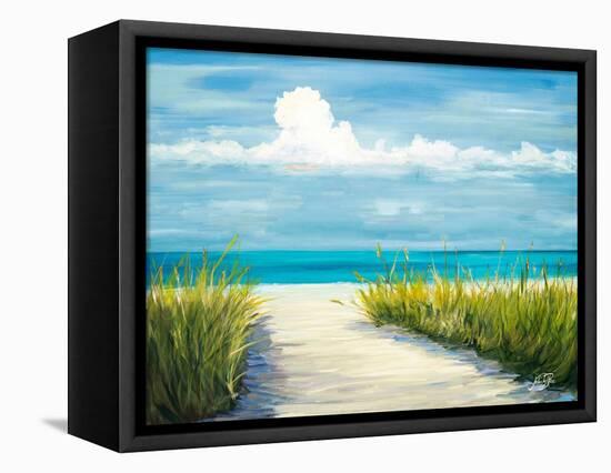 Beach Scene I-Julie DeRice-Framed Stretched Canvas