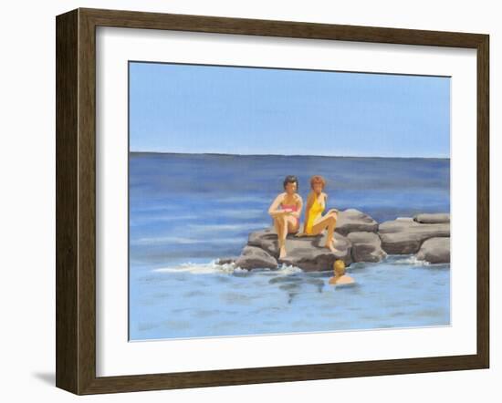 Beach Scene II-Dianne Miller-Framed Art Print