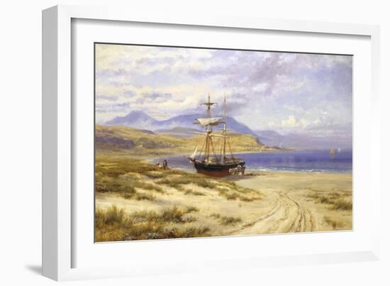 Beach Scene in North Wales-Robert Gallon-Framed Giclee Print