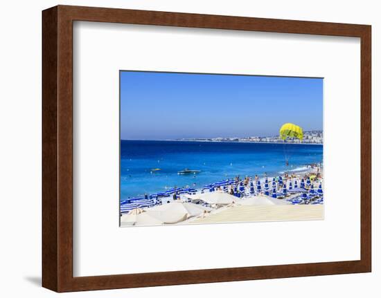 Beach Scene, Nice, Alpes Maritimes-Amanda Hall-Framed Photographic Print