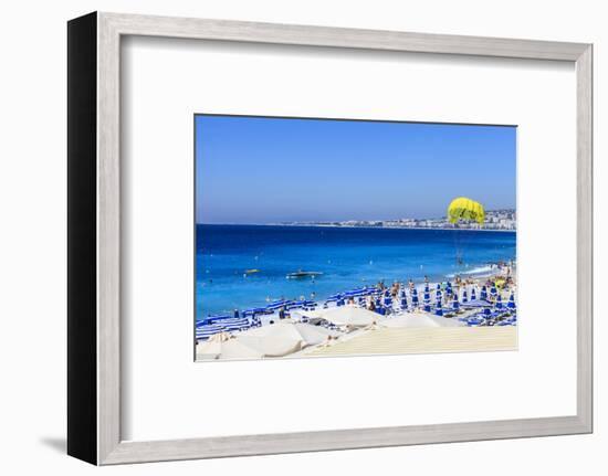 Beach Scene, Nice, Alpes Maritimes-Amanda Hall-Framed Photographic Print