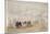 Beach Scene No.2, C.1890 (W/C on Paper)-Eugene Louis Boudin-Mounted Giclee Print