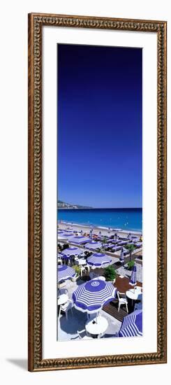 Beach Scene on French Riviera (Nice) France-null-Framed Photographic Print