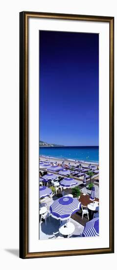 Beach Scene on French Riviera (Nice) France-null-Framed Photographic Print