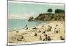 Beach Scene, Santa Barbara, California-null-Mounted Art Print