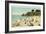 Beach Scene, Santa Barbara, California-null-Framed Art Print