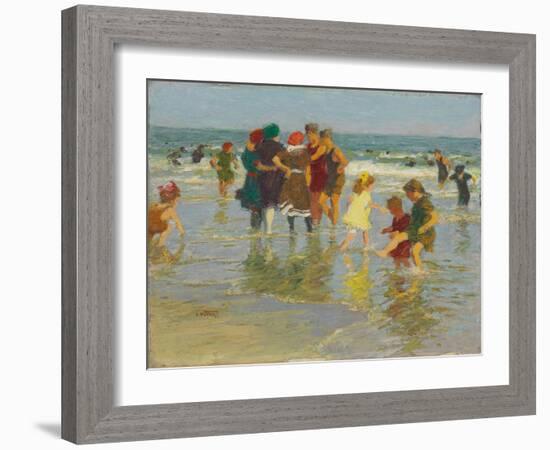 Beach Scene. Strandszene-Edward Henry Potthast-Framed Giclee Print