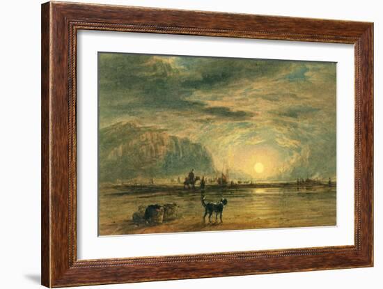 Beach Scene - Sunrise, C.1820-David Cox-Framed Giclee Print