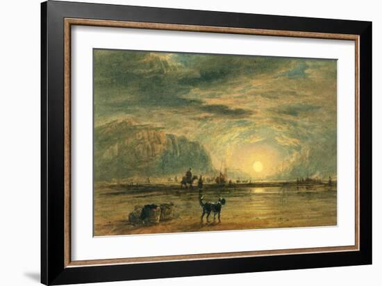 Beach Scene - Sunrise, C.1820-David Cox-Framed Giclee Print