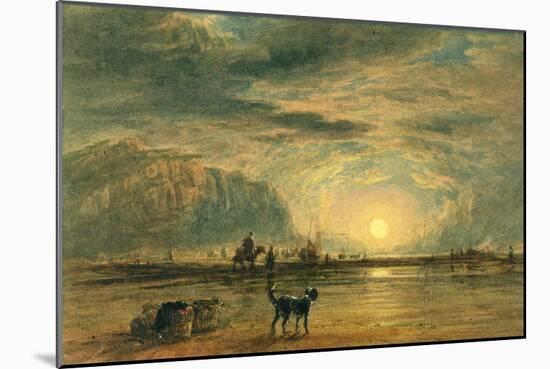 Beach Scene - Sunrise, C.1820-David Cox-Mounted Giclee Print