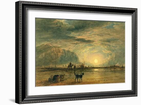 Beach Scene - Sunrise, C.1820-David Cox-Framed Giclee Print