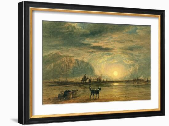 Beach Scene - Sunrise, C.1820-David Cox-Framed Giclee Print