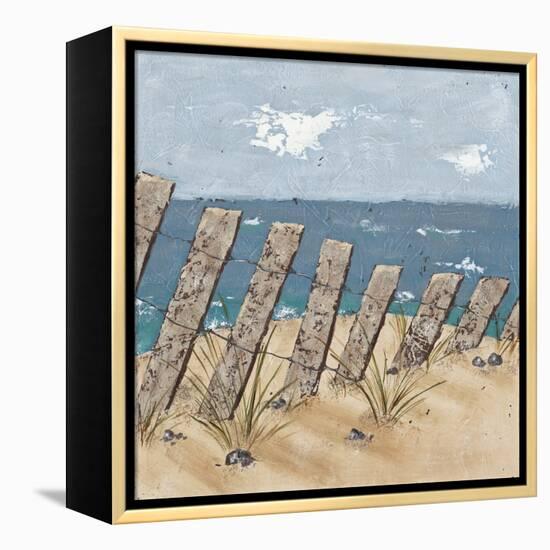 Beach Scene Triptych II-Jade Reynolds-Framed Stretched Canvas