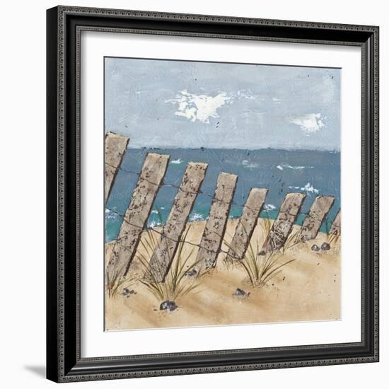 Beach Scene Triptych II-Jade Reynolds-Framed Art Print