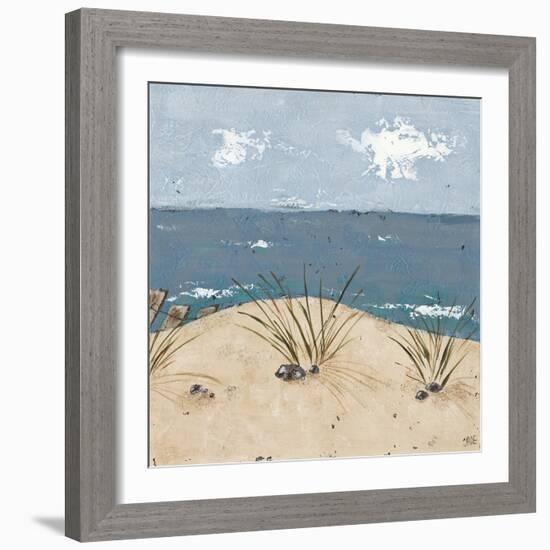 Beach Scene Triptych III-Jade Reynolds-Framed Art Print