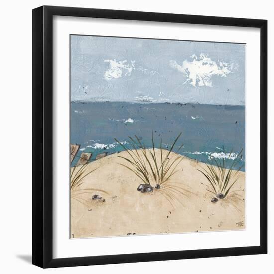 Beach Scene Triptych III-Jade Reynolds-Framed Art Print