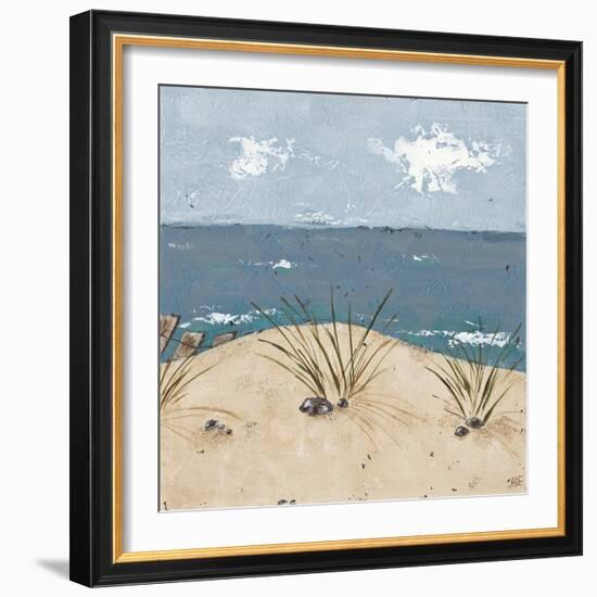 Beach Scene Triptych III-Jade Reynolds-Framed Art Print