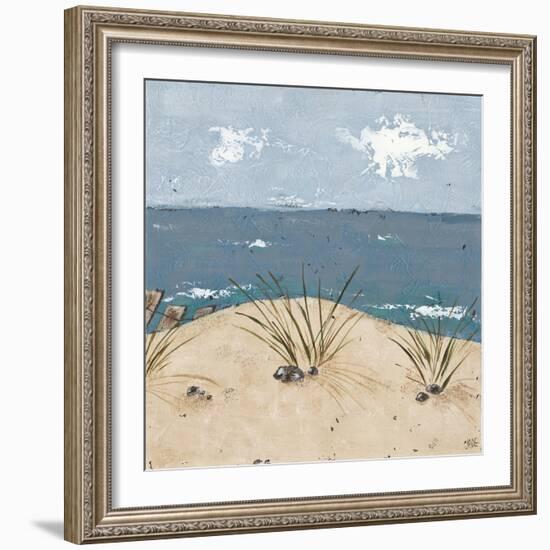 Beach Scene Triptych III-Jade Reynolds-Framed Premium Giclee Print