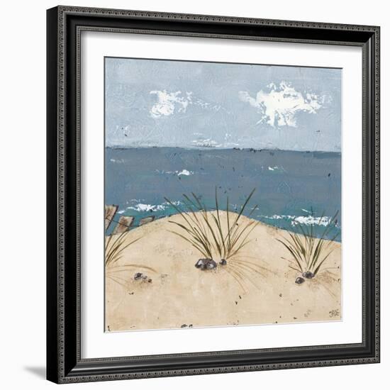 Beach Scene Triptych III-Jade Reynolds-Framed Premium Giclee Print