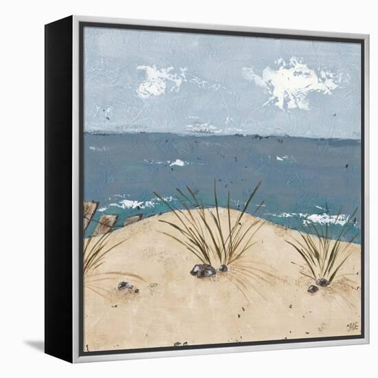 Beach Scene Triptych III-Jade Reynolds-Framed Stretched Canvas